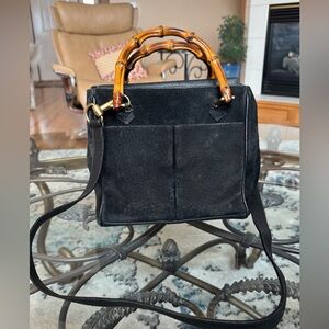 🚨SOLD🚨GUCCI Bamboo Suede Mini EUC
